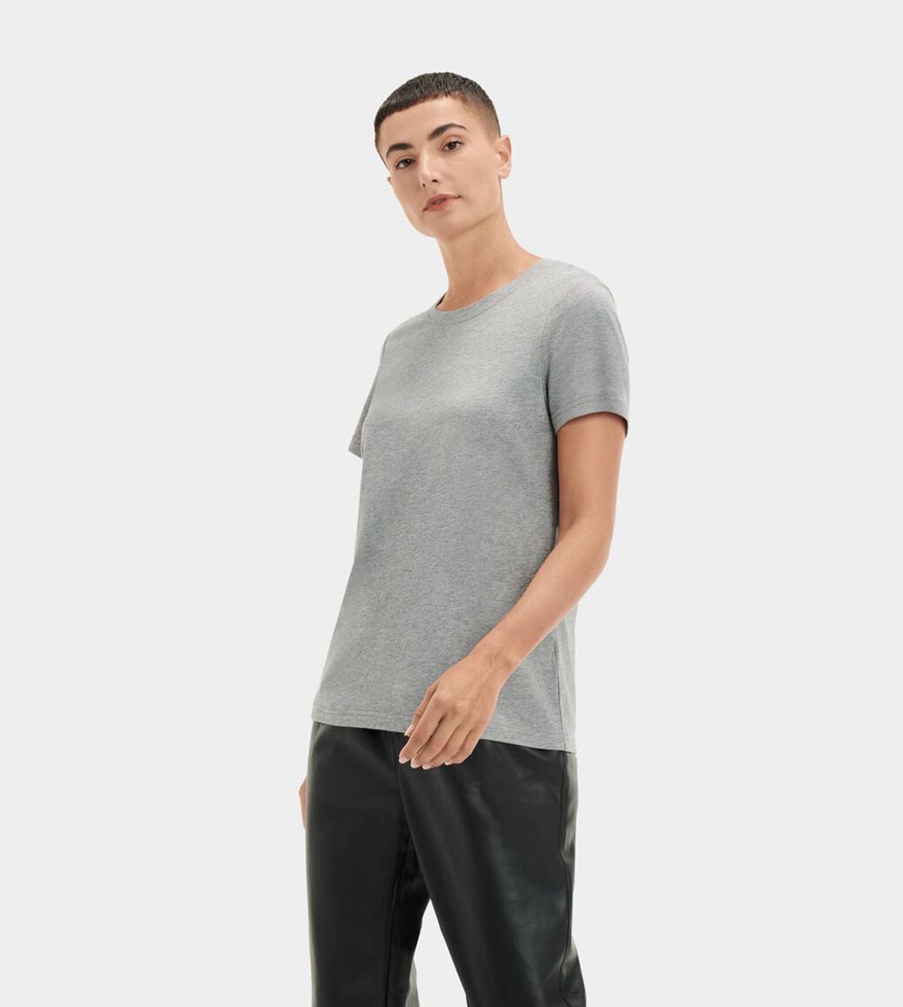 Ugg Romy Shirt - Womens T-Shirt - Grey - NZ (7104VTEMZ)